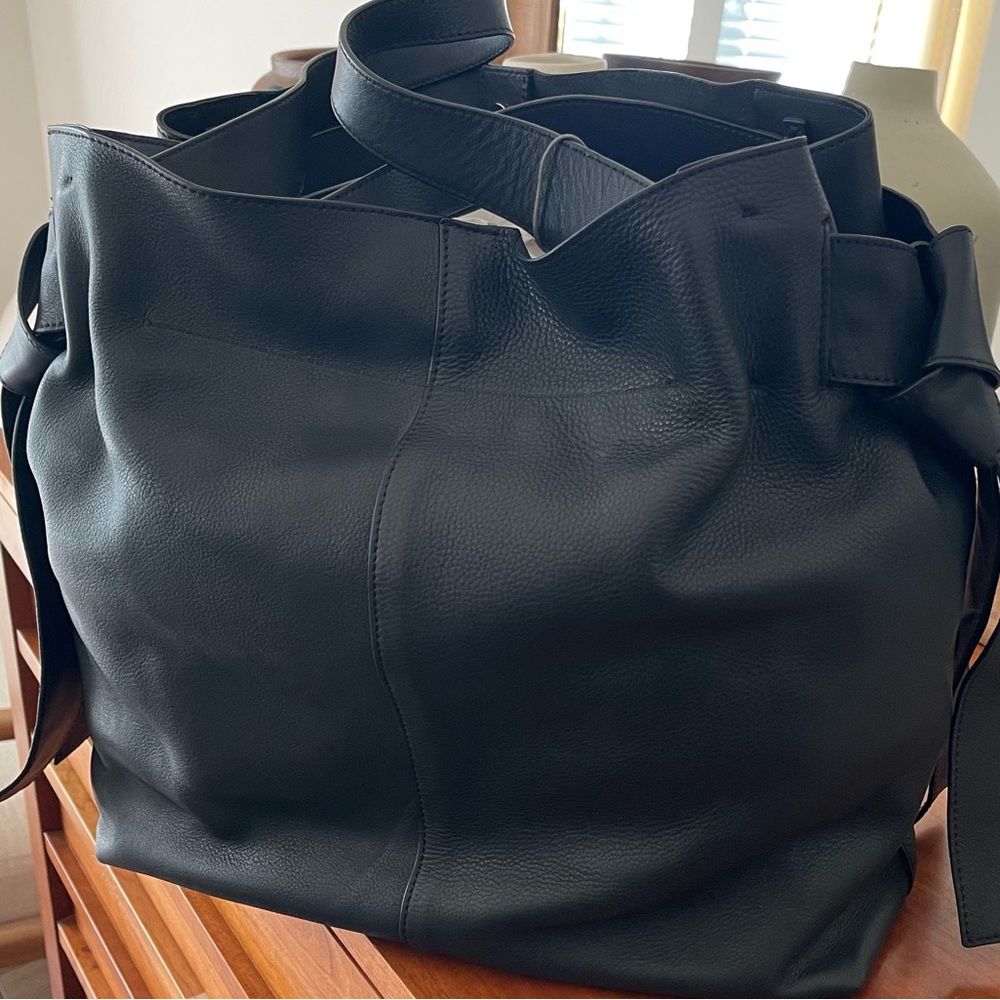 Vince Camuto Leather Shoulder Bag Black NWT